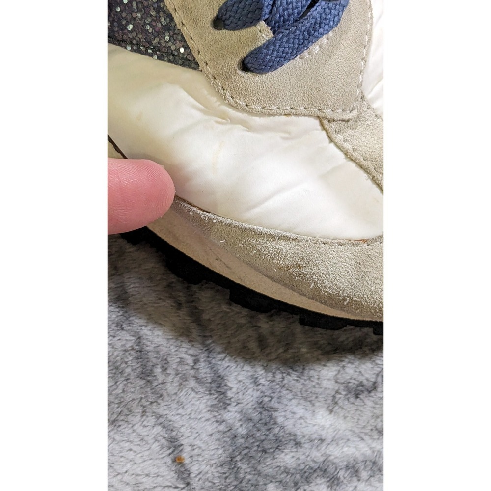 Voile Blanche Qwark Designer Shoes Italy Bedazzle Suede Sneakers Women 37 US 6.5 - Picture 14 of 16